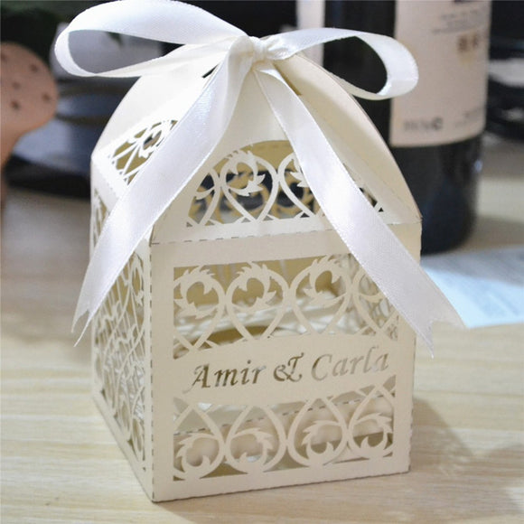 Cute Paper Candy Box Wedding Favors Party