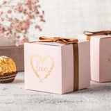 High-grade 50pcs wedding favors and gifts gift boxes paper candy box  wedding gifts for guests packaging party decoration