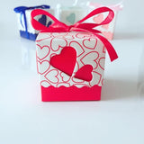 10pcs/lot DIY Beautiful Candy Box with Ribbon Wedding Birthday Favor Gift Boxes Sweet Hearts Cute Box Happy Event Supplies