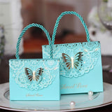 20 pcs/lot  Wedding candy box creative hollow carved  fold butterfly wedding gift box Chinese wedding exquisite candy box