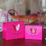 20 pcs/lot  Wedding candy box creative hollow carved  fold butterfly wedding gift box Chinese wedding exquisite candy box