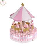 Free Shipping 8pcs Carousel Gift Box Wedding Favors Party Baby Shower Souvenirs Candy Box Birthday Party Decorations Kids