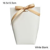 5pcs Upscale Black White Bronzing "Merci" Candy Bag French Thank You Wedding Favors Gift Box Package Birthday Party Favor Bags