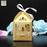 50pcs Eiffel Tower Wedding Box Pairs Tower Candy Box Wedding Favors Gift Box  Chocolates Box Wedding Party Decoration Wedding