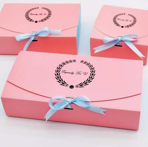 10pcs/lot Paper pink boxes, boxes for chocolates ,pink cupcake cake box , gift cardboard boxes