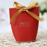 50 Pcs Creative Floral Wedding Favors Candy Boxes Bomboniera Giveaways Box Sachet Party Gift Box Paper Gift Bags Candy Bags