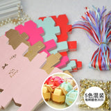 100pcs New Wedding Favors DIY Candy Boxes Bomboniera Party Gifts Chocolate Boxes With Ribbons & Small Bells