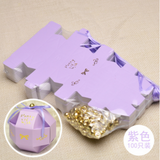 100pcs New Wedding Favors DIY Candy Boxes Bomboniera Party Gifts Chocolate Boxes With Ribbons & Small Bells